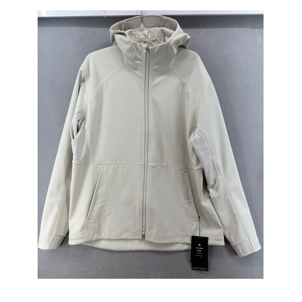 NWT Lululemon Cross Chill Jacket Mens XXL Bone Water & Windproof Fleece LM4AIDS
